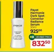 Dis-Chem Payot Harmonie Dark Spot Corrector Radiance Serum-30ml offer