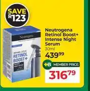 Dis-Chem Neutrogena Retinol Boost+ Intense Night Serum-30ml offer