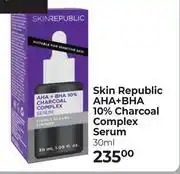 Dis-Chem Skin Republic AHA + BHA 10% Charcoal Complex Serum-30ml offer