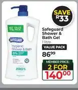 Dis-Chem Safeguard Shower & Bath Gel-For 2 x 1L offer