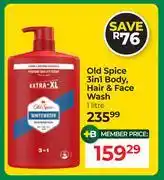 Dis-Chem Old Spice 3 In 1 Body, Hair & Face Wash-1L offer