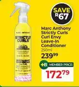 Dis-Chem Marc Anthony Strictly Curls Curl Envy Leave-In Conditioner-250ml offer