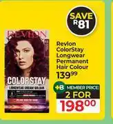 Dis-Chem Revlon Color Stay Longwear Permanent Hair Colour-For 2 offer