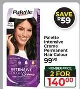 Dis-Chem Palette Intensive Creme Permanent Hair Colour-For 2 offer