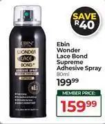Dis-Chem Ebin Wonder Lace Bond Supreme Adhesive Spray-80ml offer