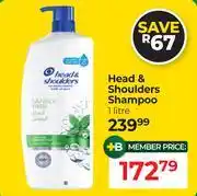 Dis-Chem Head & Shoulders Shampoo-1Ltr offer