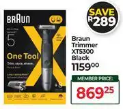 Dis-Chem Braun Trimmer XT5300 (Black) offer
