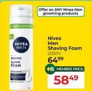 Dis-Chem Nivea Men Shaving Foam-200ml offer