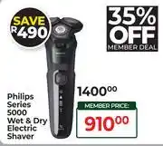 Dis-Chem Philips Series 5000 Wet & Dry Electric Shaver offer