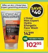 Dis-Chem L'Oreal Men Expert Hydra Energetic Face Wash-100ml offer