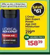 Dis-Chem L'Oreal Men Expert Power Age 24H Moisturiser-50ml offer
