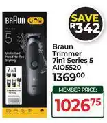 Dis-Chem Braun Trimmer 7In1 Series 5 AIO5520 offer