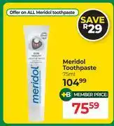 Dis-Chem Meridol Toothpaste-75ml offer