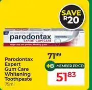 Dis-Chem Parodontax Expert Gum Care Whitening Toothpaste-75ml offer