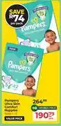 Dis-Chem Pampers Ultra Skin Comfort Nappies (Sizes 1-6)-Per Pack offer