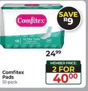 Dis-Chem Comfitex Pads-For 2 x 10's Pack offer