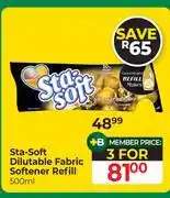 Dis-Chem Sta-Soft Dilutable Fabric Softener Refill-For 3 x 500ml offer