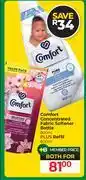 Dis-Chem Comfort Concentrated Fabric Softener Bottle 800ml Plus Refill 800ml-For Both offer