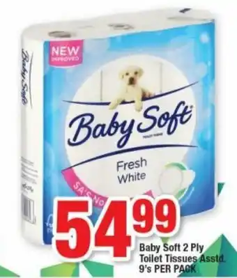 OK Foods Baby Soft Toilet Tissue 9's offer