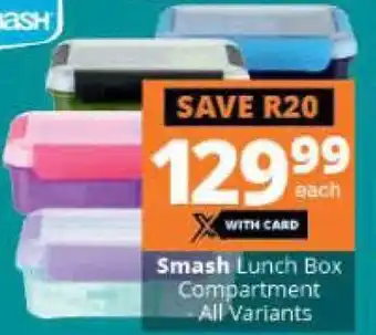 Checkers Smash Lunch Box Compartment offer