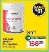 Dis-Chem Lifestyle Health Menopause 60 Capsules offer