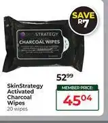 Dis-Chem Skin Strategy Activated Charcoal Wipes 20 Wipes offer