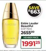 Dis-Chem Estee Lauder Beautiful EDP-75ml offer