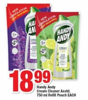 OK Foods Handy Andy Cream Cleaner 750ml offer