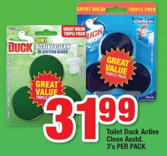 Toilet Duck Active Clean 3's offer at OK Foods