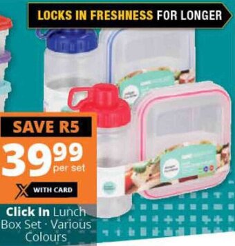 Checkers Click In Lunch Box Set offer