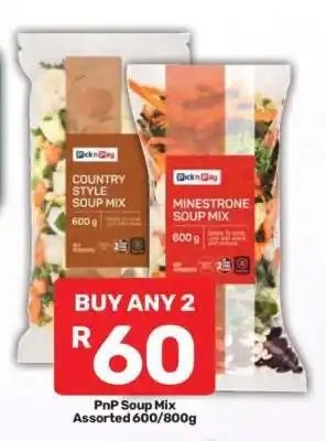 Pick n Pay PnP Soup Mix Assorted 600 800g offer