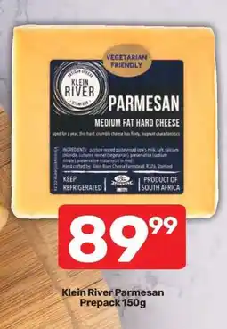 Pick n Pay Klein River Parmesan Prepack 150g offer