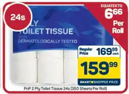 Pick n Pay Hypermarket PnP 2 Ply Toilet Tissue 24s offer