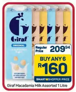Pick n Pay Hypermarket Giraf Macadamia Milk Assorted 1 Litre offer
