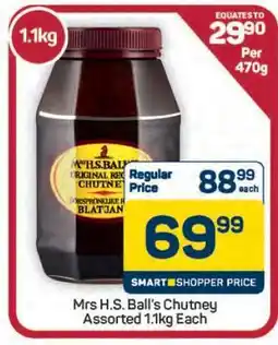 Pick n Pay Hypermarket Mrs H.S. Ball's Chutney Assorted 1.1kg Each offer