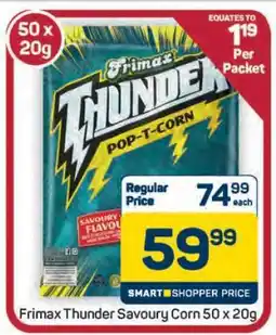 Pick n Pay Hypermarket Frimax Thunder Savoury Corn 50 x 20g offer