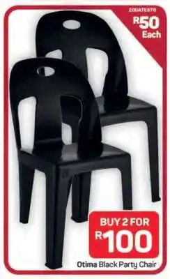 Pick n Pay Hypermarket Otima Black Party Chair offer