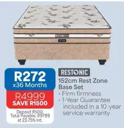 OK Furniture 152cm Rest Zone Base Set offer