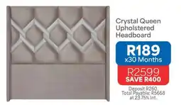 OK Furniture Crystal Queen Upholstered Headboard offer