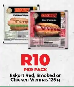 Food Lover's Market Eskort Red, Smoked or Chicken Viennas 125 g offer