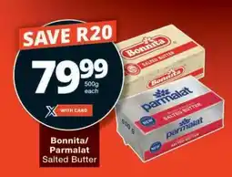Checkers Bonnita/Parmalat Salted Butter offer