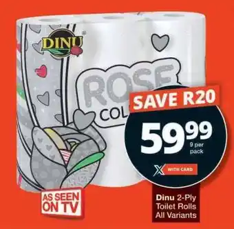 Checkers Dinu 2-Ply Toilet Rolls offer
