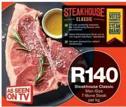 Checkers Steakhouse Classic Man-Size T-Bone Steak offer