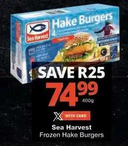 Checkers Sea Harvest Frozen Hake Burgers offer
