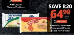 Checkers PARMALAT/MELROSE PROCESSED CHEESE SLICES offer