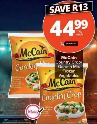 Checkers McCain Country Crop/Garden Mix Frozen Vegetables offer