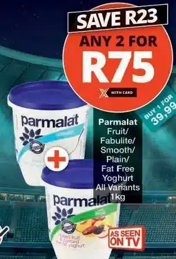 Checkers Parmalat Yoghurt offer