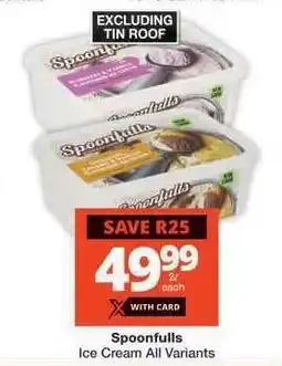 Checkers Spoonfulls Ice Cream offer