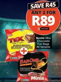 Checkers Nestlé Mini Chocolate Fun Bags offer