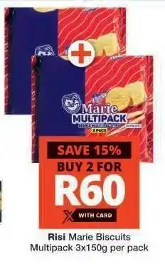 Checkers Risi Marie Biscuits Multipack offer